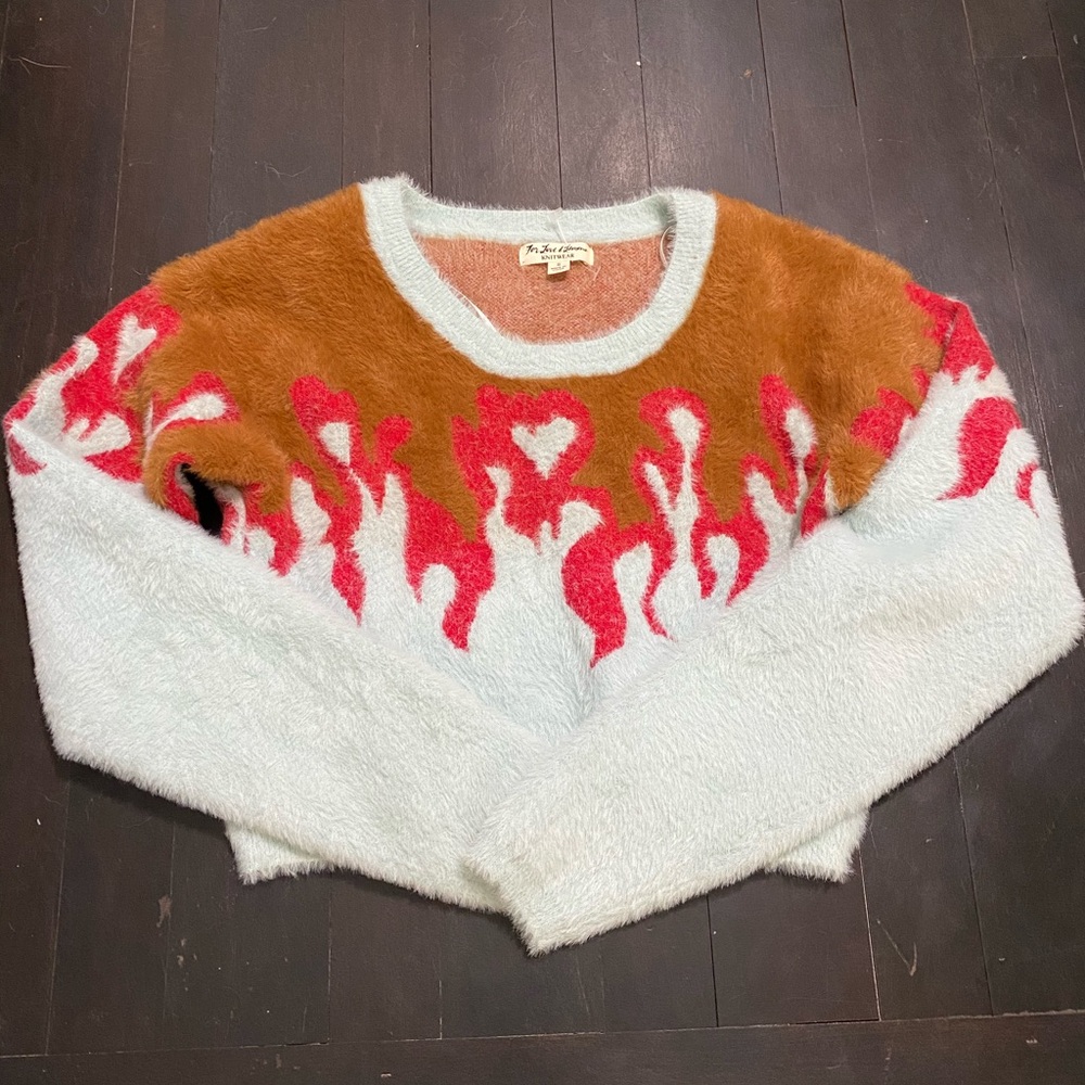 For Love and Lemons Flame Mohair sweater